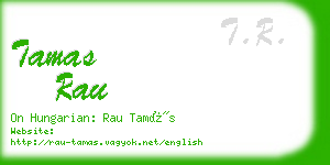 tamas rau business card